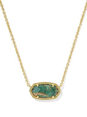Elisa Gold Short Pendant Necklace